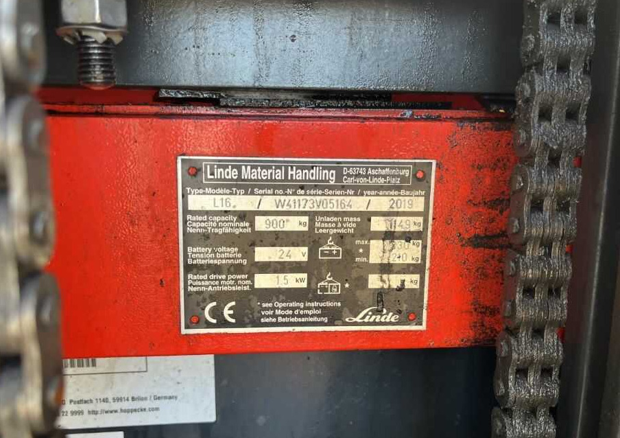 Stacker Linde L16: picture 6
