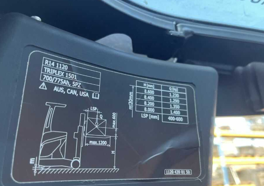 Reach truck Linde R14: picture 8