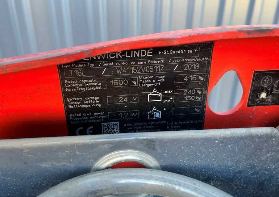 Pallet truck Linde T16L: picture 6