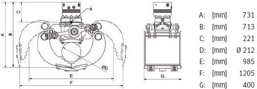 New Grapple DMS SG6040 inkl. Rotator Sortiergreifer / NEU: picture 11