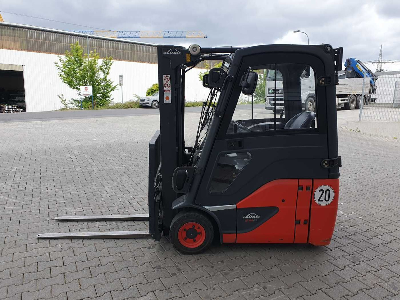 Electric forklift Linde E14 - 02 / Triplex: 4.00m! / SS / nur 1.777h!: picture 6