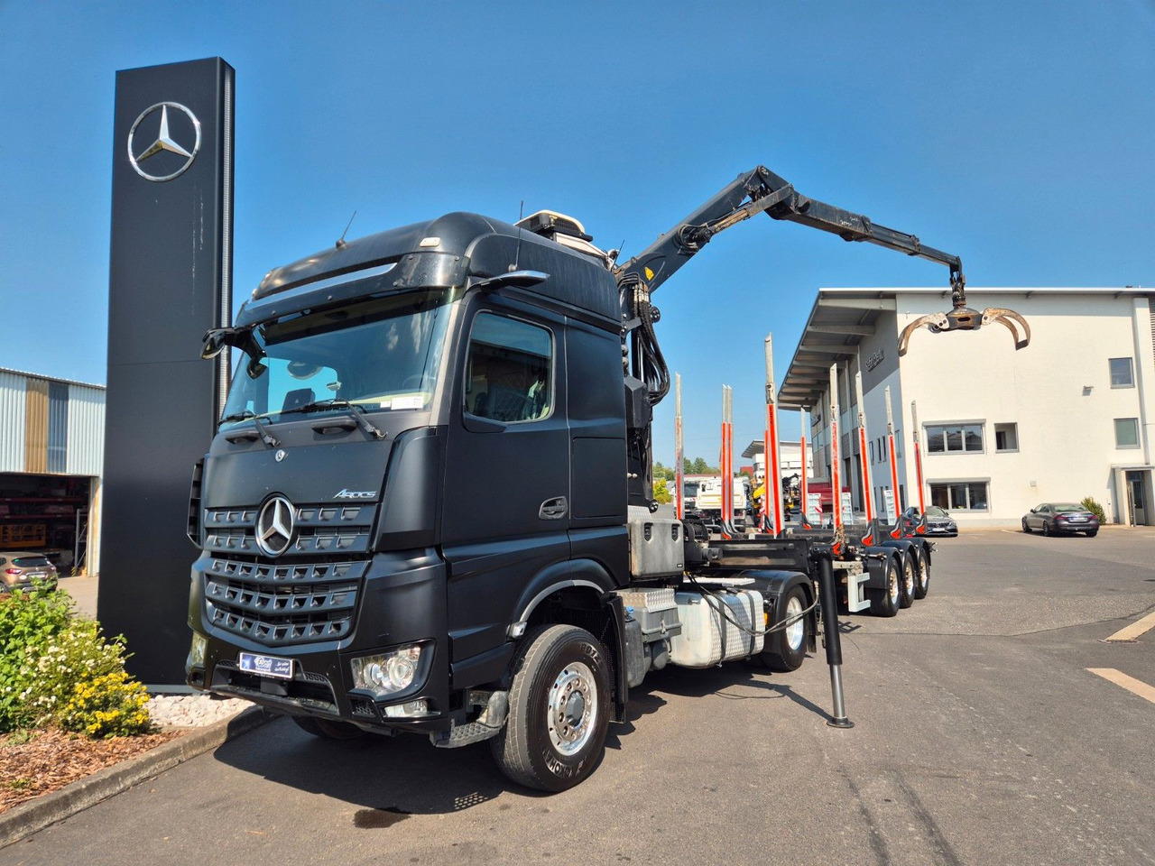 Mercedes-Benz Arocs 1853 LS 4x4 HAD Palfinger Q170Z96+Doll H3L - Timber truck, Crane truck: picture 1 Mercedes-Benz Arocs 1853 LS 4x4 HAD Palfinger Q170Z96+Doll H3L - Timber truck, Crane truck: picture 1
