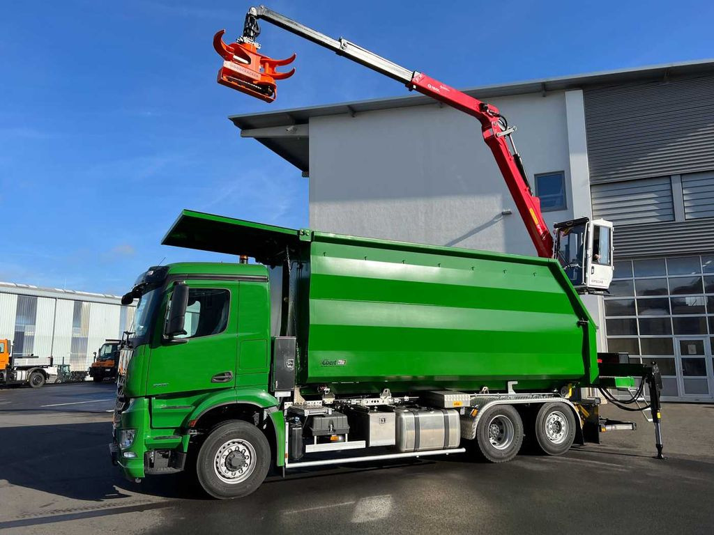 Mercedes-Benz Arocs 2751 6x2 HAD / Abroller EBERT Fällbox Q150 - Hook lift truck: picture 1 Mercedes-Benz Arocs 2751 6x2 HAD / Abroller EBERT Fällbox Q150 - Hook lift truck: picture 1
