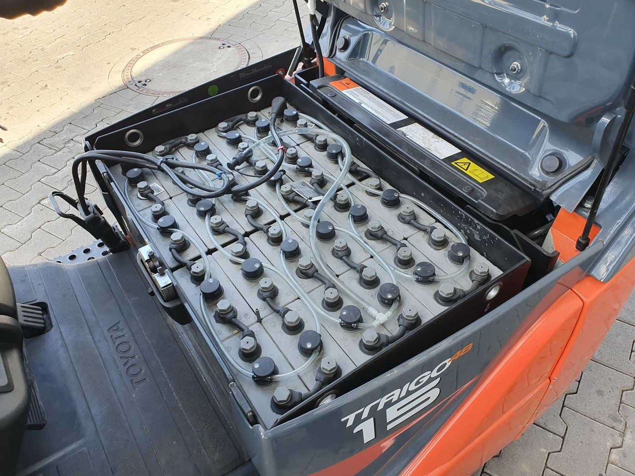 Electric forklift Toyota 8FBET15 / Triplex: 4.30m / nur 1.842h! / SS: picture 9