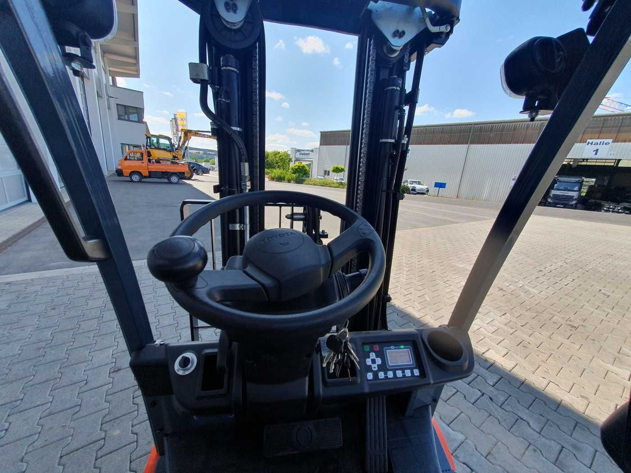 Electric forklift Toyota 8FBET15 / Triplex: 4.30m / nur 1.842h! / SS: picture 10