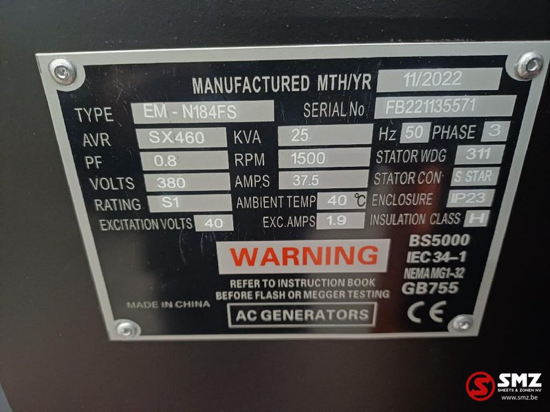Construction machinery Daewoo Occ stroomgroep DAGFS-25 25KVA Daewoo: picture 10