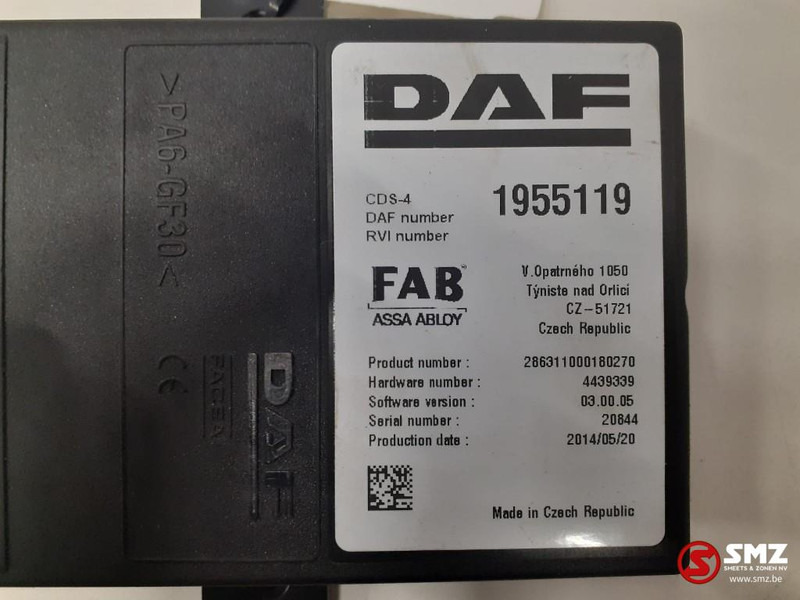 DAF Occ ECU CDS4 regeleenheid DAF - ECU for Truck: picture 3 DAF Occ ECU CDS4 regeleenheid DAF - ECU for Truck: picture 3