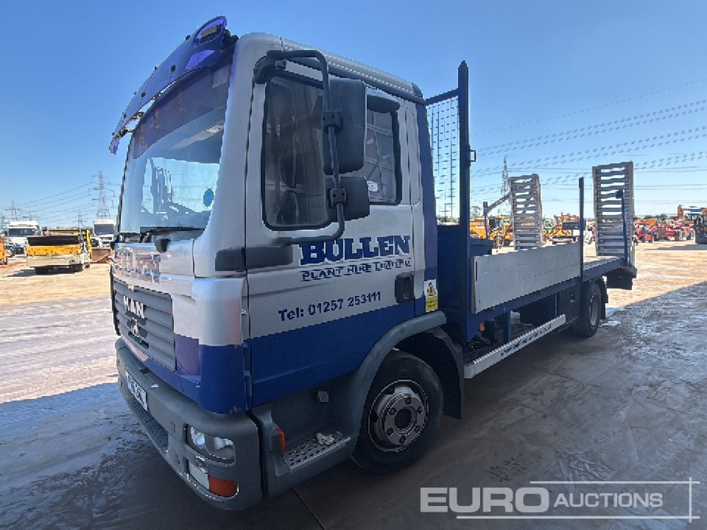 2006 MAN 4x2 Beavertail Plant Lorry, Winch, Ramps, Automatic Gearbox (Electrical Fault) - Autotransporter truck: picture 1 2006 MAN 4x2 Beavertail Plant Lorry, Winch, Ramps, Automatic Gearbox (Electrical Fault) - Autotransporter truck: picture 1