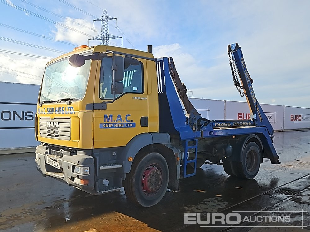 2008 MAN TGM18.240 - Skip loader truck: picture 1 2008 MAN TGM18.240 - Skip loader truck: picture 1