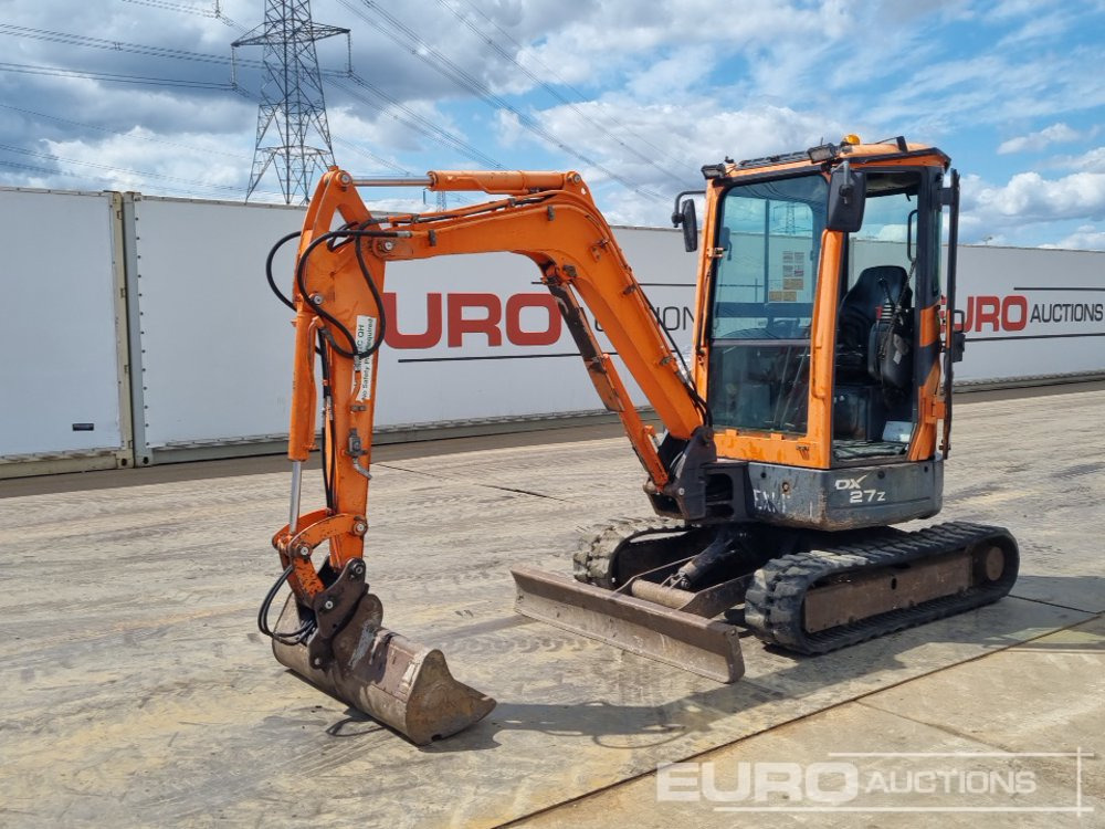 2011 Doosan DX27Z - Mini excavator: picture 1 2011 Doosan DX27Z - Mini excavator: picture 1