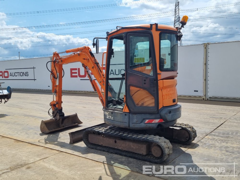 2011 Doosan DX27Z - Mini excavator: picture 3 2011 Doosan DX27Z - Mini excavator: picture 3