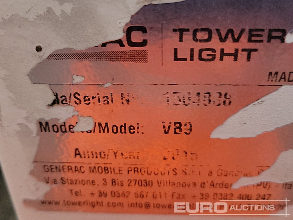 Lighting tower 2015 Generac VB-9: picture 36