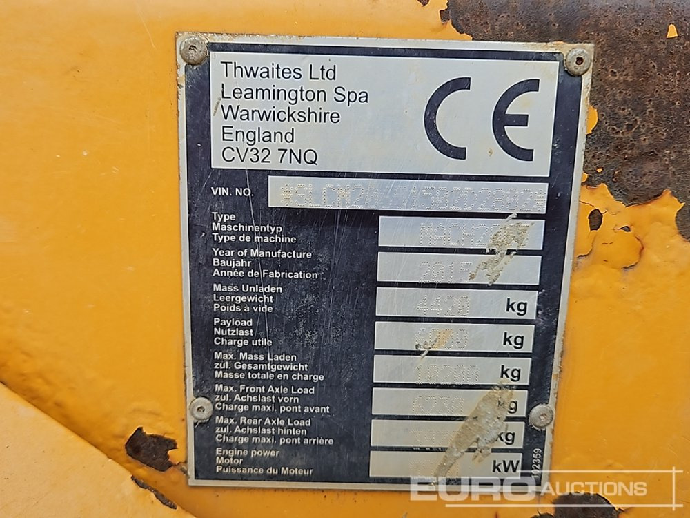 Mini dumper 2015 Thwaites 6 Ton: picture 49