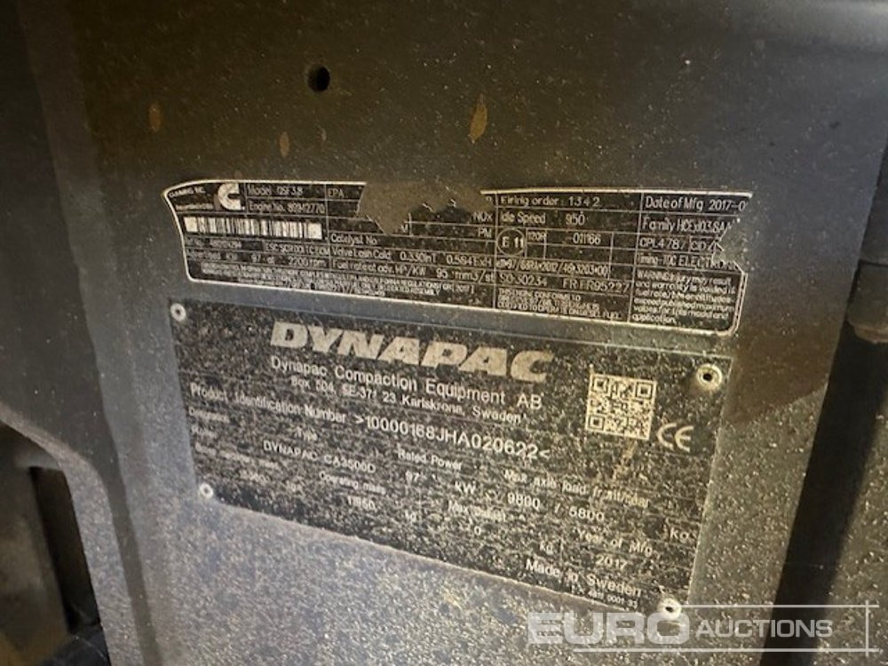 2017 Dynapac CA3500D - Roller: picture 5 2017 Dynapac CA3500D - Roller: picture 5