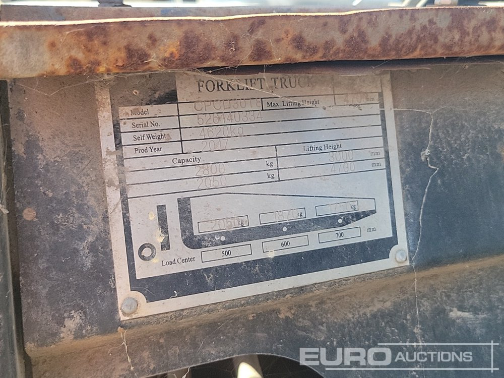 Forklift 2017 ED CPCD30T8: picture 38