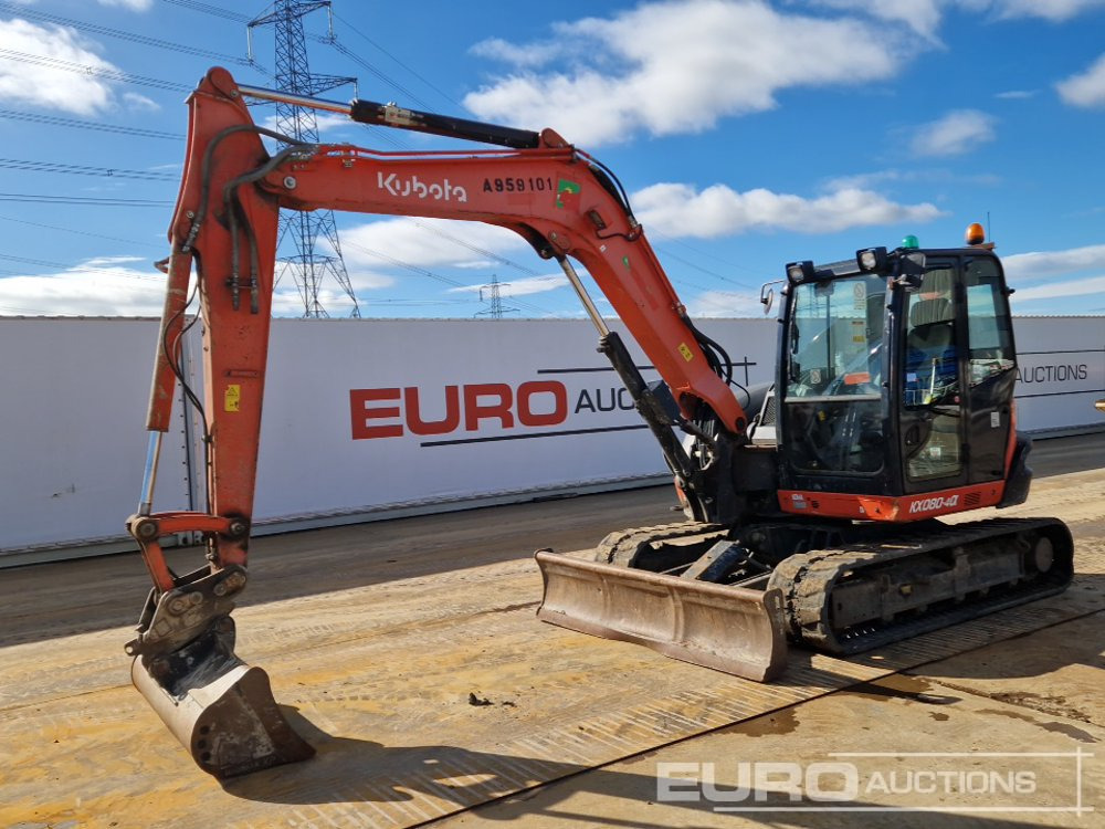 2018 Kubota KX080-4A - Mini excavator: picture 1 2018 Kubota KX080-4A - Mini excavator: picture 1
