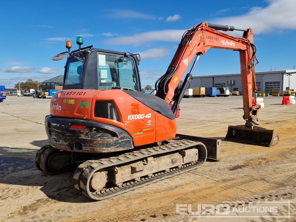 2018 Kubota KX080-4A - Mini excavator: picture 5 2018 Kubota KX080-4A - Mini excavator: picture 5