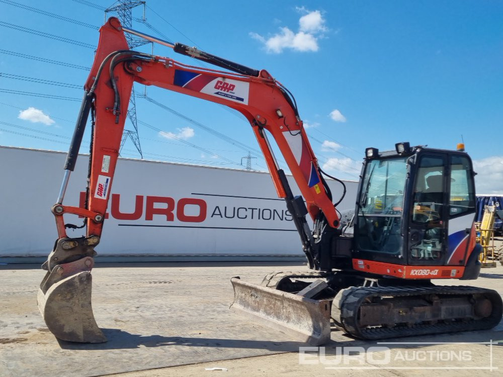 2018 Kubota KX080-4A - Mini excavator: picture 1 2018 Kubota KX080-4A - Mini excavator: picture 1