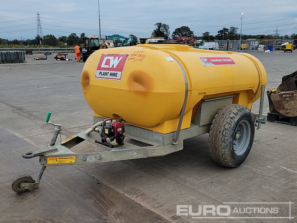 2018 Trailer Engineering Single Axle Plastic Water Bowser, Dust Suppression Unit, Honda Engine - Storage tank: picture 1 2018 Trailer Engineering Single Axle Plastic Water Bowser, Dust Suppression Unit, Honda Engine - Storage tank: picture 1