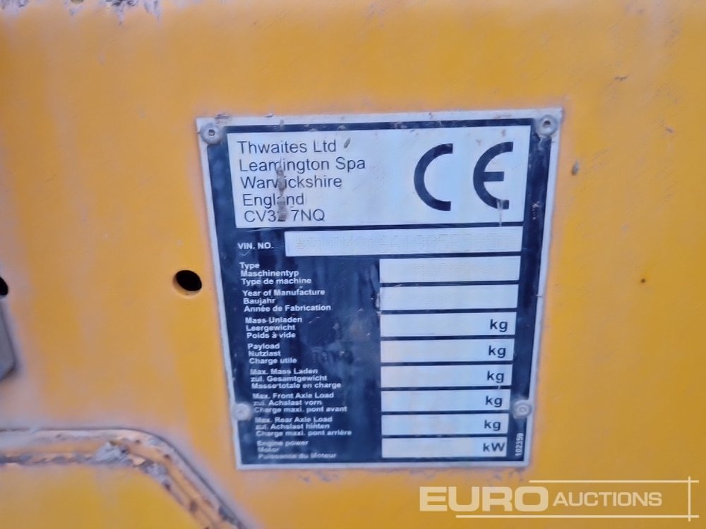 Mini dumper 2019 Thwaites 6 Ton: picture 39