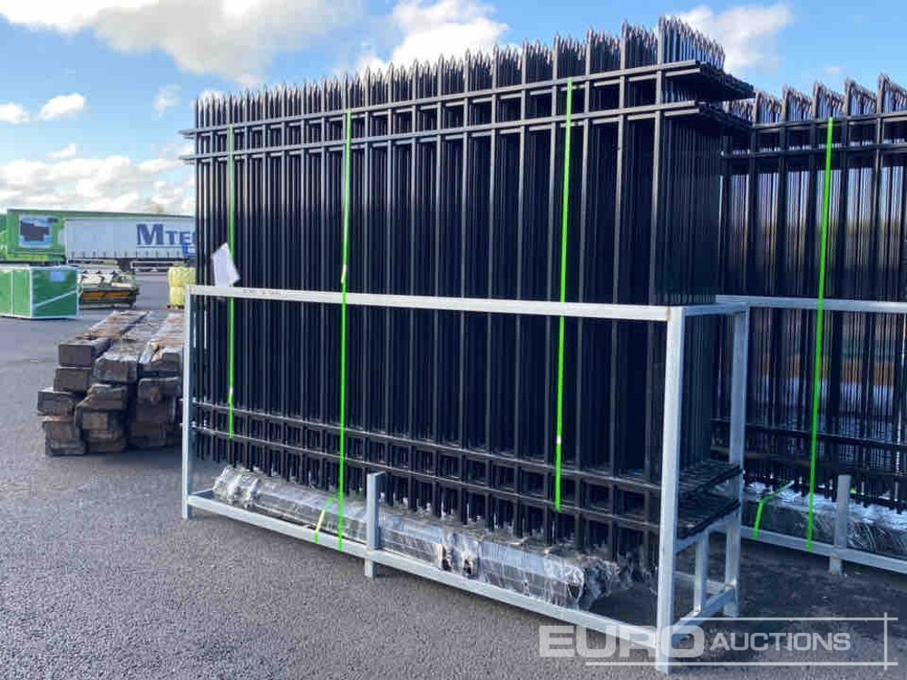 Unused 2025 3m x 2m Iron Fencing Panels (20 of) Posts (21 of) - Agricultural machinery: picture 3 Unused 2025 3m x 2m Iron Fencing Panels (20 of) Posts (21 of) - Agricultural machinery: picture 3