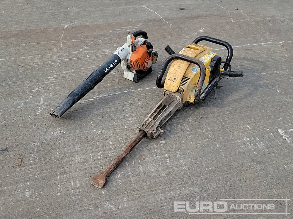 Atlas Copco Hydraulic Hand Held Breaker, Stihl Petrol Leaf Blower - Asphalt machine: picture 1 Atlas Copco Hydraulic Hand Held Breaker, Stihl Petrol Leaf Blower - Asphalt machine: picture 1