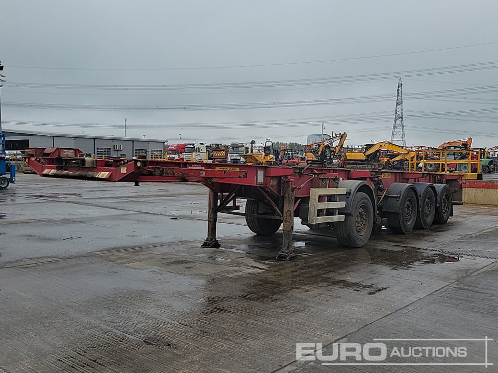 Dennison 4 Axle 2x20`Twist & Lock Multi-Functional Skeleton Trailer - Dropside/ Flatbed semi-trailer: picture 1 Dennison 4 Axle 2x20`Twist & Lock Multi-Functional Skeleton Trailer - Dropside/ Flatbed semi-trailer: picture 1