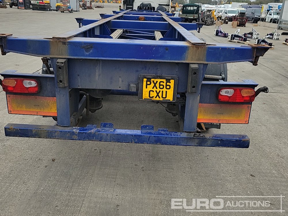 Dennison Trailers 4 Axle 40' Skeleton Trailer, Front Lift Axle, Twist Locks - Dropside/ Flatbed semi-trailer: picture 4 Dennison Trailers 4 Axle 40' Skeleton Trailer, Front Lift Axle, Twist Locks - Dropside/ Flatbed semi-trailer: picture 4