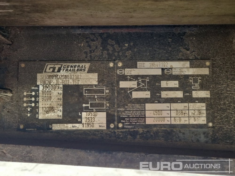 Low loader semi-trailer General Trailers Twin Axle Step Frame Low Loader Trailer: picture 29