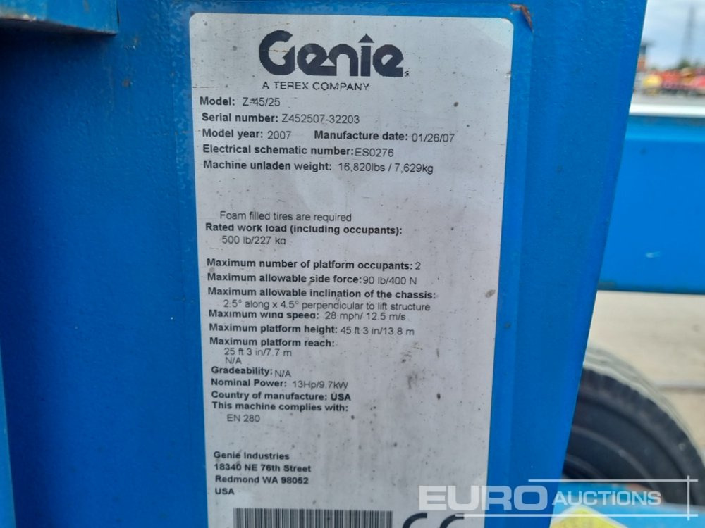 Aerial platform Genie Z45/25: picture 38