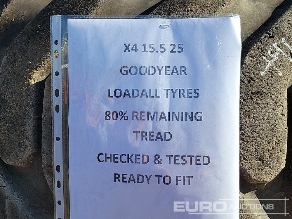Goodyear 15.5-25 Tyre (4 of) - Tire: picture 5 Goodyear 15.5-25 Tyre (4 of) - Tire: picture 5