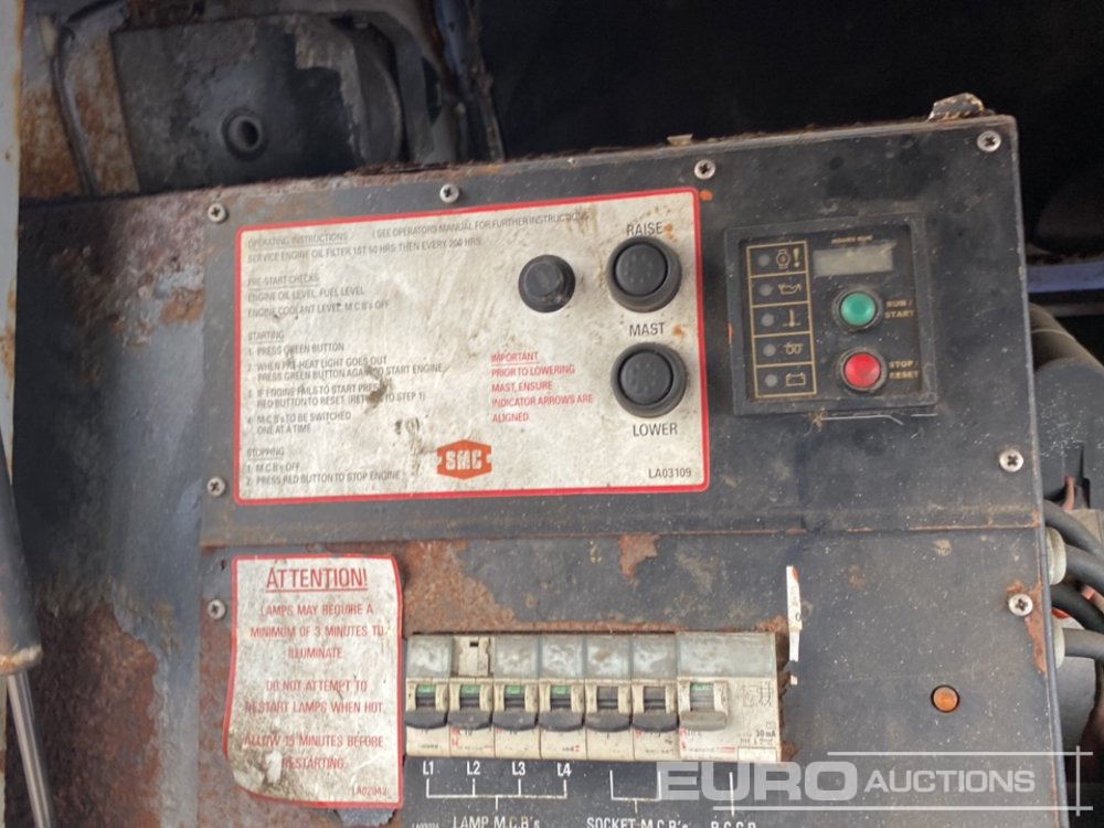 Lighting tower SMC Single Axle LED Lighting Tower, Kubota Engine: picture 25