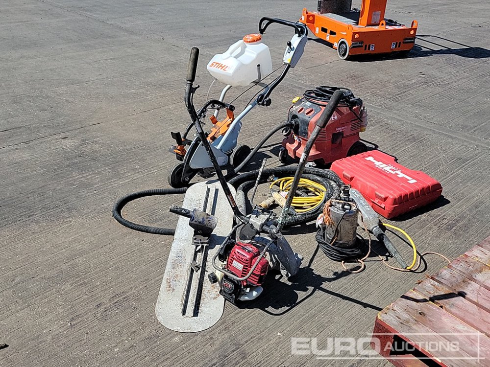 Stihl Quick Cut Saw Trolley, 110Volt Concrete Poker, 110Volt Submersible Water Pump, Pneumatic Scabbler, Concrete Float, Hilti 110Volt Vacuum, Hilti Battery Nail Gun, Petrol Concrete Screed Drive Unit - Construction equipment: picture 5 Stihl Quick Cut Saw Trolley, 110Volt Concrete Poker, 110Volt Submersible Water Pump, Pneumatic Scabbler, Concrete Float, Hilti 110Volt Vacuum, Hilti Battery Nail Gun, Petrol Concrete Screed Drive Unit - Construction equipment: picture 5