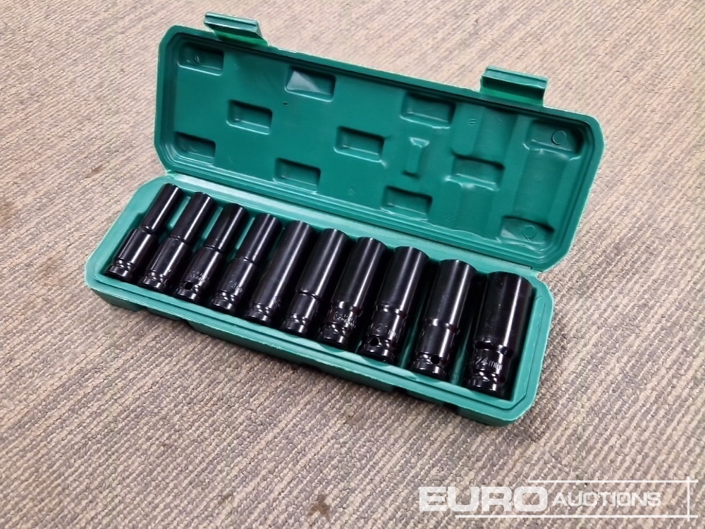 Unused 1/2" Deep Socket Set 10Pcs 10-24mm - Workshop equipment: picture 1 Unused 1/2" Deep Socket Set 10Pcs 10-24mm - Workshop equipment: picture 1