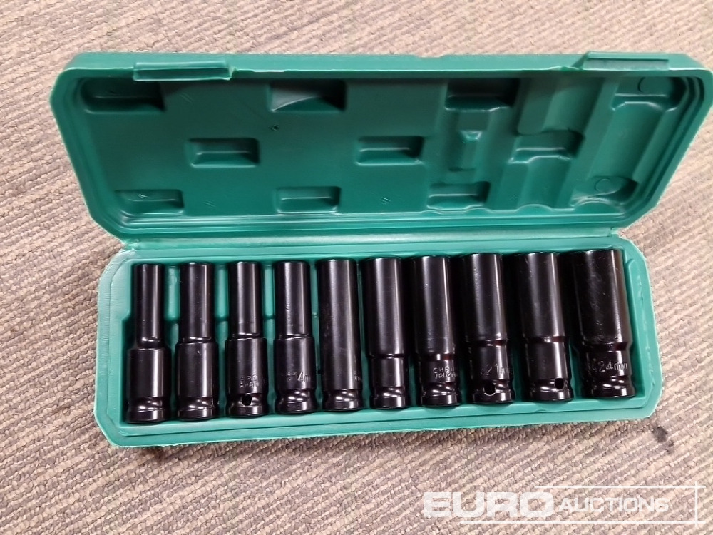 Unused 1/2" Deep Socket Set 10Pcs 10-24mm - Workshop equipment: picture 3 Unused 1/2" Deep Socket Set 10Pcs 10-24mm - Workshop equipment: picture 3