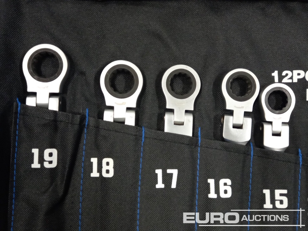 Unused 12pcs Flexible Ratchet Spanner Set, 8-19 mm - Workshop equipment: picture 5 Unused 12pcs Flexible Ratchet Spanner Set, 8-19 mm - Workshop equipment: picture 5