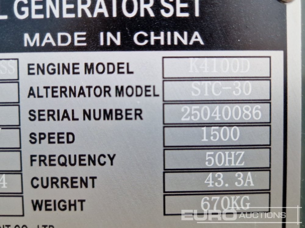 Generator set Unused 2025 Kawakenki KK30-III-SSS: picture 31