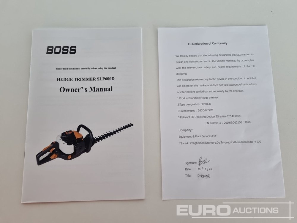 Construction equipment Unused Boss SLP600D: picture 40