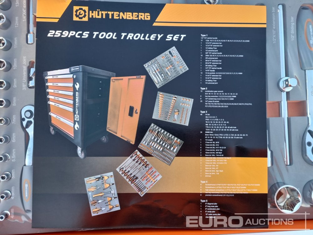 Construction equipment Unused German Tools Tool Cart: picture 9