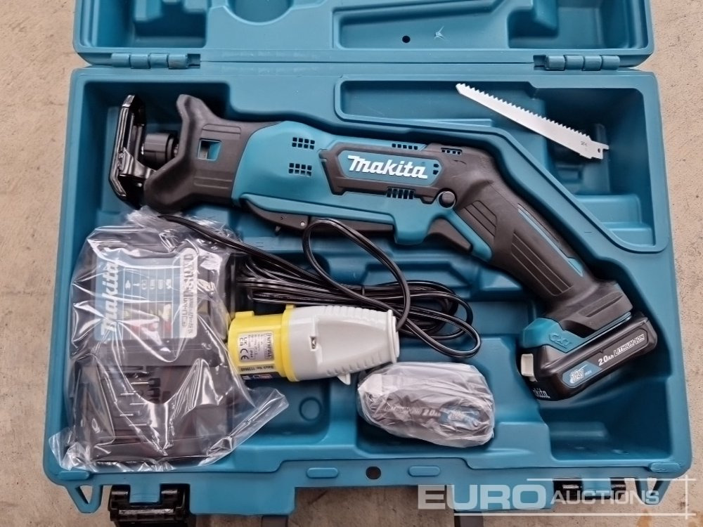 Unused Makita 12V Recipricating Saw, 2 Batteries, 110v Charger, Case - Construction equipment: picture 4 Unused Makita 12V Recipricating Saw, 2 Batteries, 110v Charger, Case - Construction equipment: picture 4