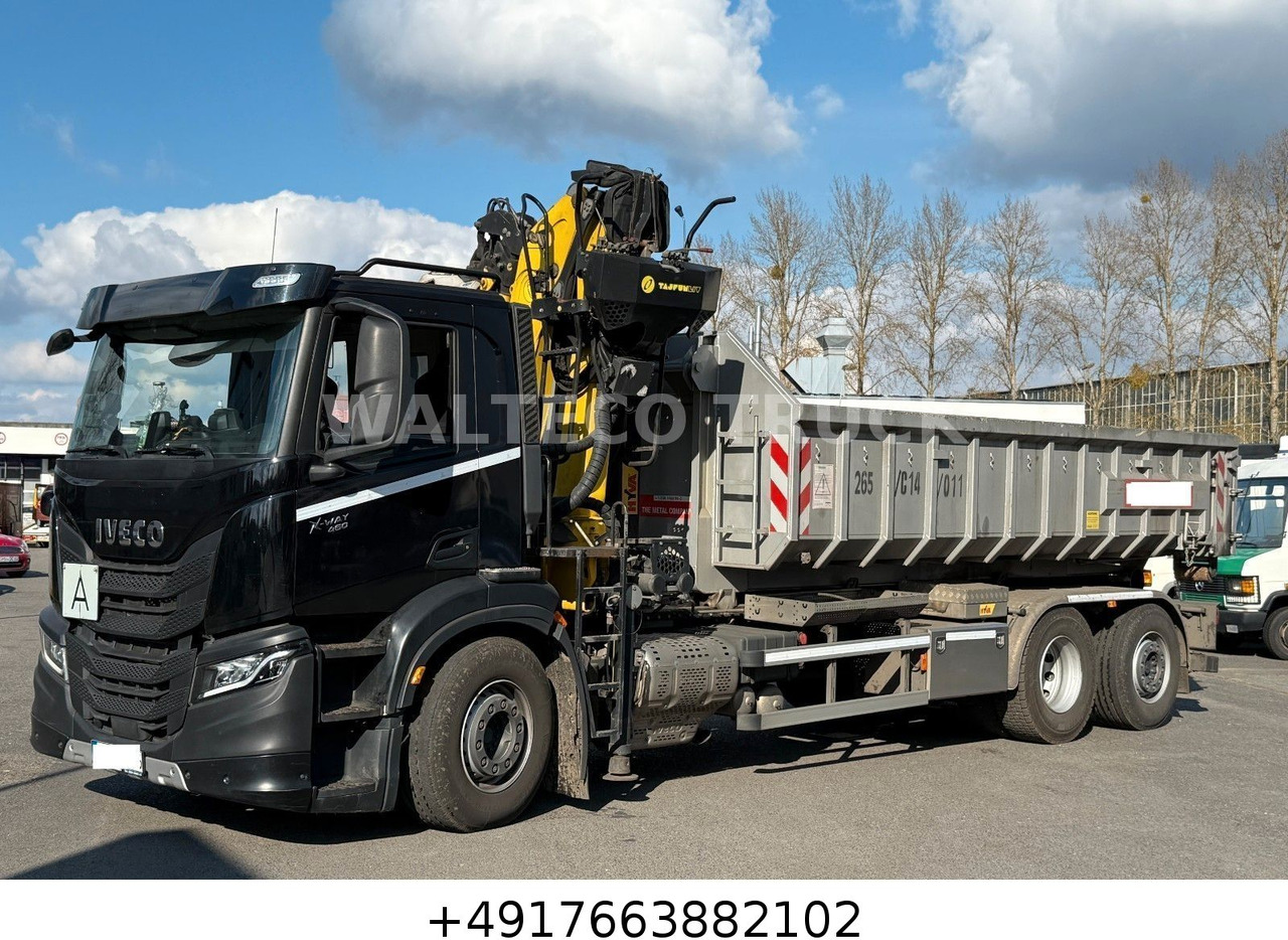 Iveco X Way 460/Abroll HYVA/KRAN TAYFUN/LENKACHSE - Hook lift truck: picture 1 Iveco X Way 460/Abroll HYVA/KRAN TAYFUN/LENKACHSE - Hook lift truck: picture 1