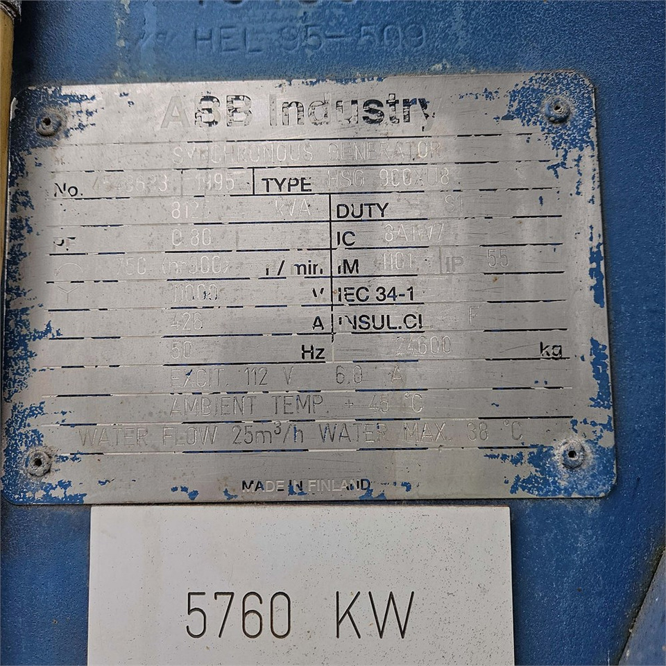 Wärtsilä 16V32 GD - Generator set: picture 4 Wärtsilä 16V32 GD - Generator set: picture 4