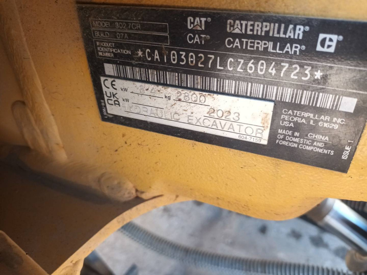 Crawler excavator CAT 302.7: picture 6