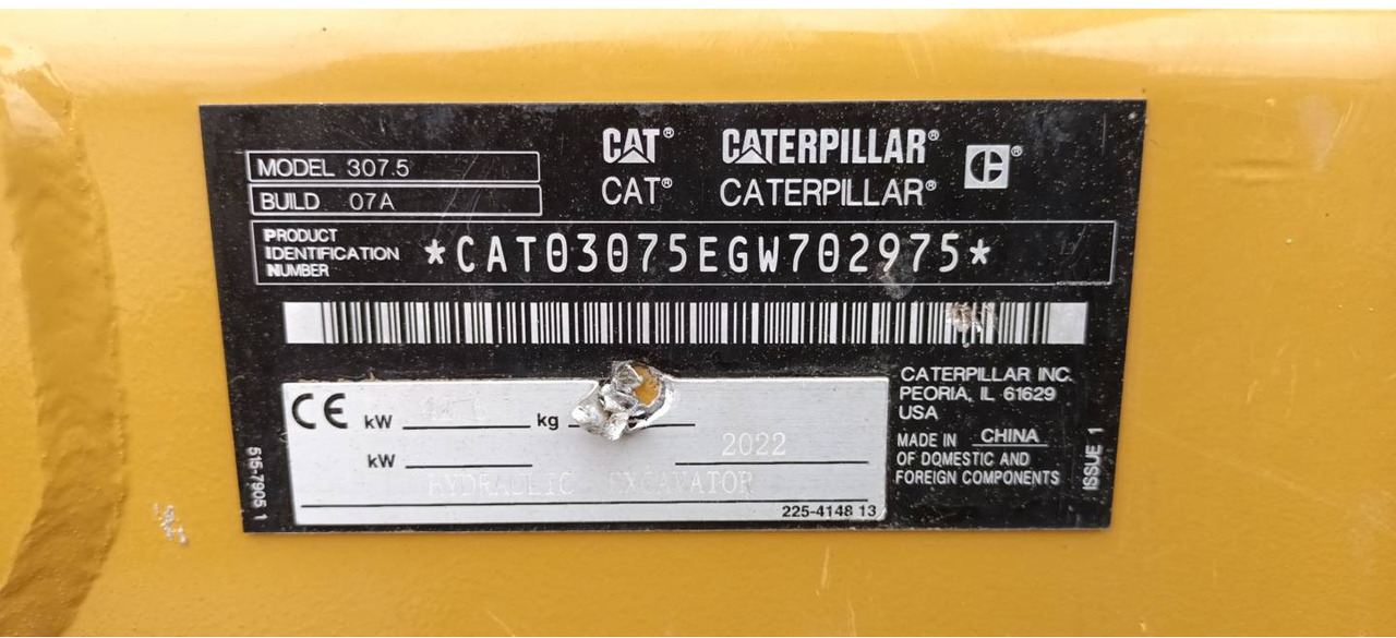 Crawler excavator CAT 307.5: picture 6