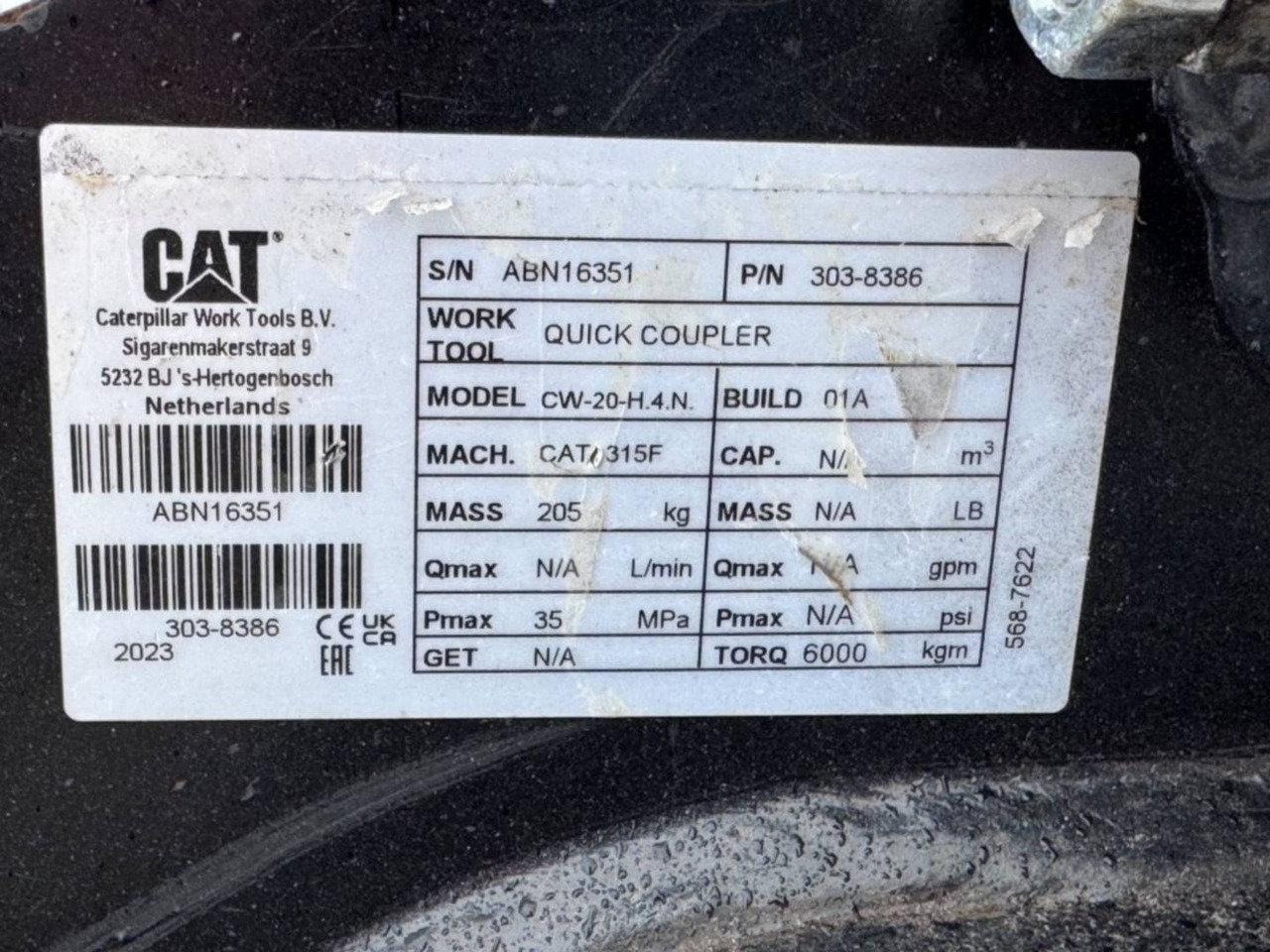 Crawler excavator CAT 315-07: picture 12