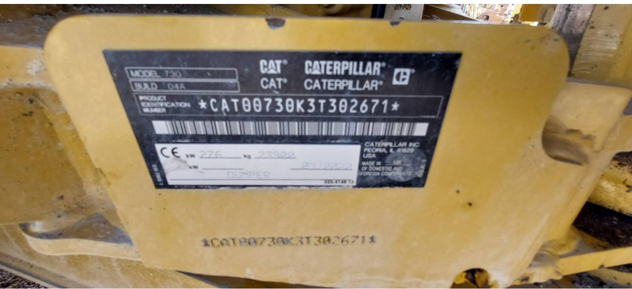 CAT 730 - Articulated dumper: picture 5 CAT 730 - Articulated dumper: picture 5