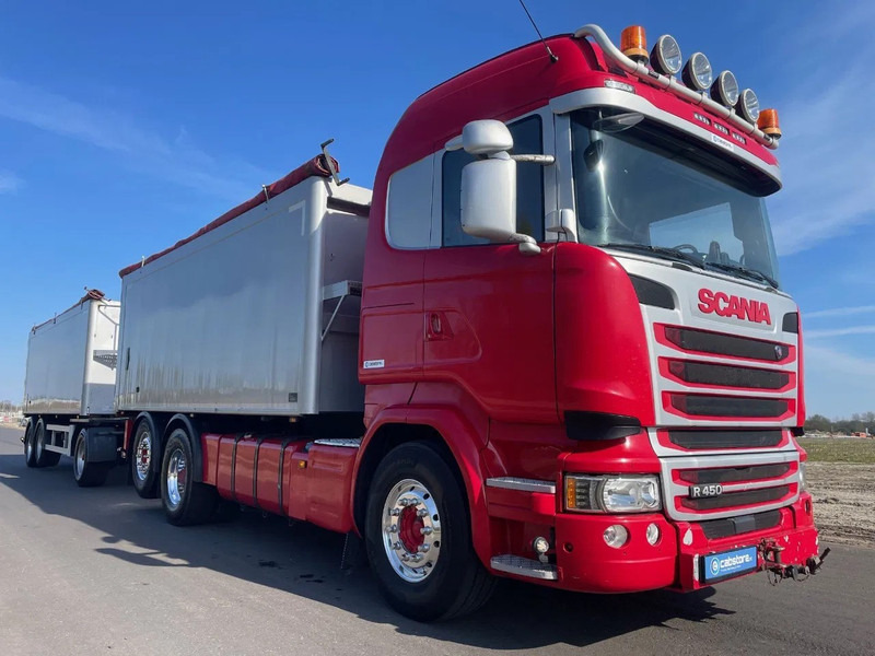 Scania R450 LB6X2*4HNB Euro 6 - Year 2016 - RETARDER - ALUMINIUM kipper + FLOOR kipper aanhangwagen - Good Condition !! - Tipper: picture 2 Scania R450 LB6X2*4HNB Euro 6 - Year 2016 - RETARDER - ALUMINIUM kipper + FLOOR kipper aanhangwagen - Good Condition !! - Tipper: picture 2