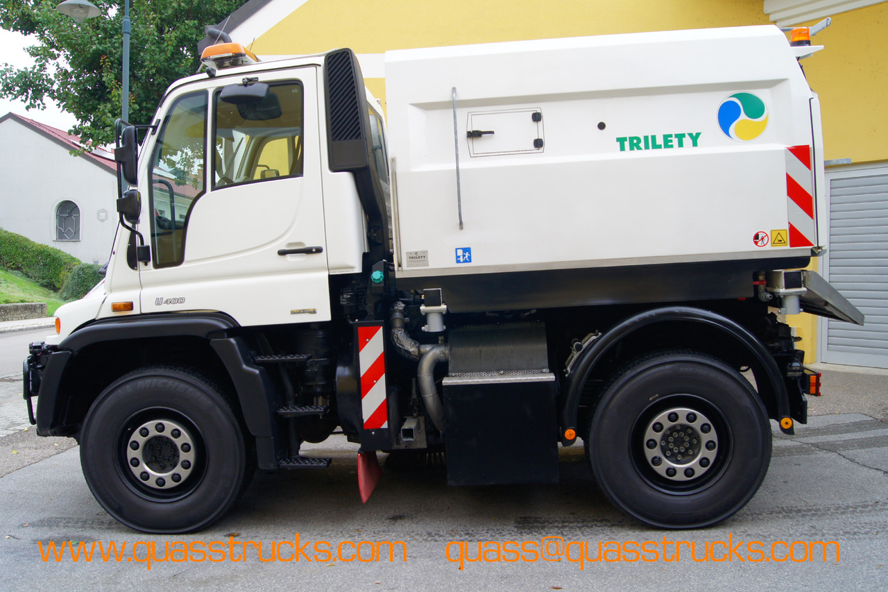 UNIMOG Unimog U400 + TRILETY Kehrmaschine/TÜV/EUR4/Leistungshydraulik - Road sweeper: picture 3 UNIMOG Unimog U400 + TRILETY Kehrmaschine/TÜV/EUR4/Leistungshydraulik - Road sweeper: picture 3