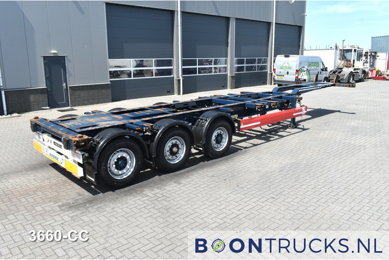 Krone SD BOX LINER | 2x20-40-45ft HC * LIFT AXLE * BPW/DISC * EXTENDABLE REAR * 9x AVAILABLE - Container transporter/ Swap body semi-trailer: picture 1 Krone SD BOX LINER | 2x20-40-45ft HC * LIFT AXLE * BPW/DISC * EXTENDABLE REAR * 9x AVAILABLE - Container transporter/ Swap body semi-trailer: picture 1