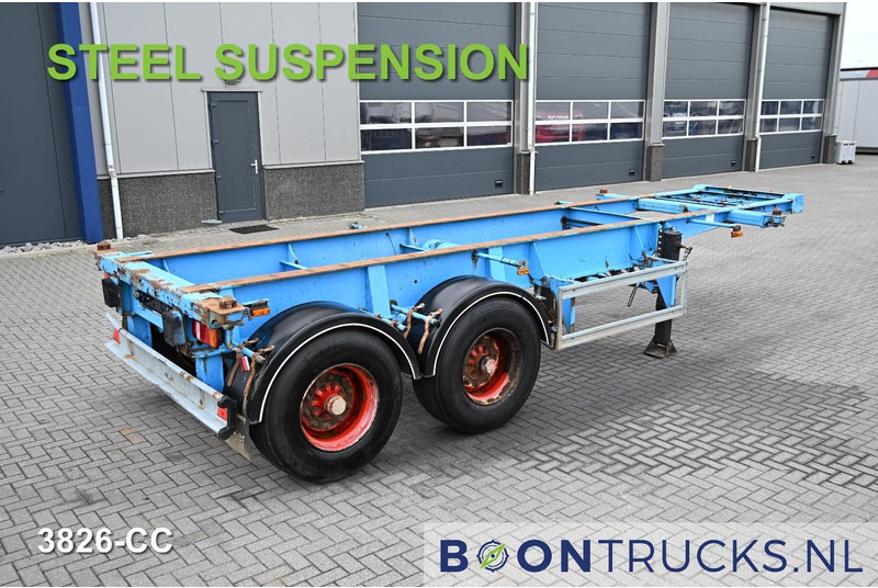 Schweriner Nutzfahrzeuge CS 20 CHASSIS | 20ft * STEEL SUSPENSION * BPW / DRUM * 9x AVAILABLE - Container transporter/ Swap body semi-trailer: picture 1 Schweriner Nutzfahrzeuge CS 20 CHASSIS | 20ft * STEEL SUSPENSION * BPW / DRUM * 9x AVAILABLE - Container transporter/ Swap body semi-trailer: picture 1